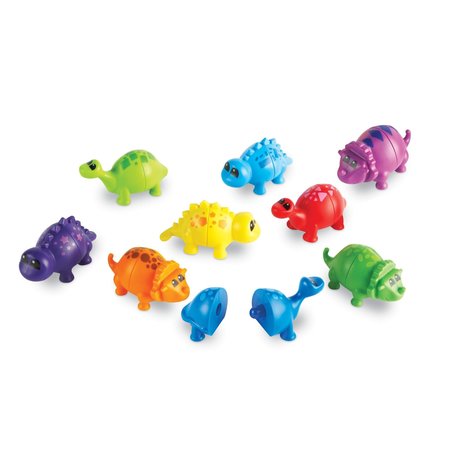 LEARNING RESOURCES Snap-n-Learn Dinos, 18 Pieces Per Set 6708